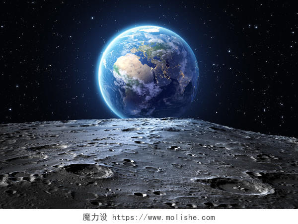 从月球看地球美好未来